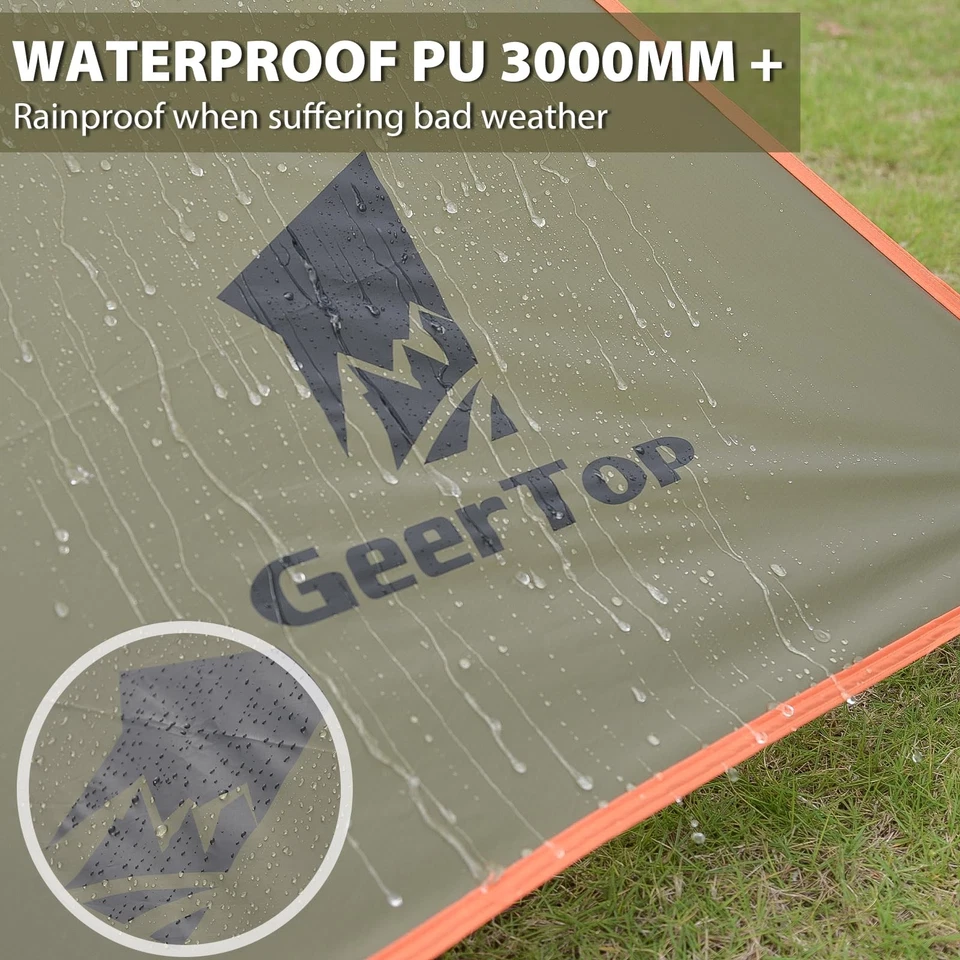 Large Car Side Camping Awning 19 x 11 ft SUV Canopy Tarp Waterproof Outdoor V... - Image 2 of 4