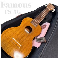 Beautiful item Famous FS-5G soprano ukulele with case