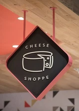 Custom Blade Sign – Double Sided Outdoor Business Logo Sign for Storefront Wall