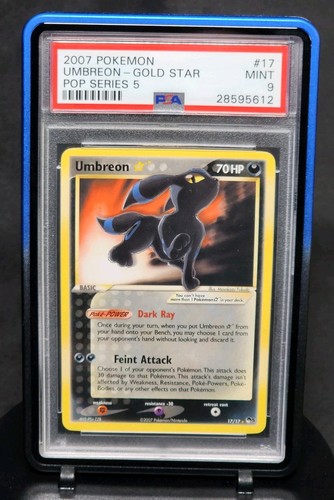 PSA 9 Umbreon Gold Star 17/17 POP Series 5 2007
