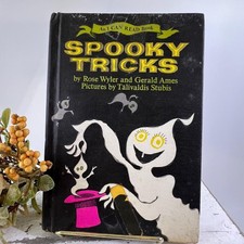 Vintage Spooky Tricks Halloween Book  I Can Read Book Rose Wyler Gerald Ames