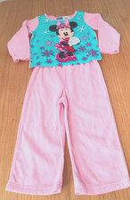 New Disney Minnie Mouse Soft Pink Snow flakes Pajamas PJ set Girls size 4T