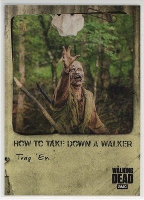 2018 Topps The Walking Dead: #HT-7 Trap 'Em How To Take Down a Walker