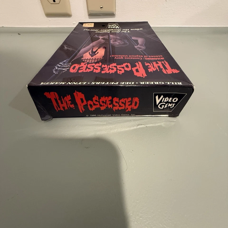 THE POSSESSED VHS Video Gems 1986 BIG BOX HORROR SLASHER - RARE 🔥 - Image 3 of 4
