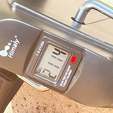 Himaly Mini Pedal Exerciser Trainer with LCD Screen Black