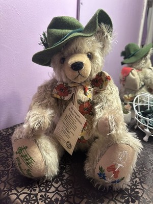  Max Hermann  100 Year Happy Wanderer Mohair Musical Teddy Bear Limited Edition