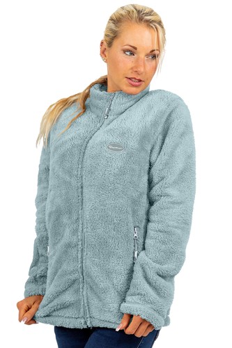Reichstadt Mujer Suave Peluche Polar Chaqueta Cuello Soporte Cremallera Bolsillos Droga - Imagen 95 de 103