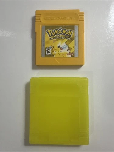 Pokemon Yellow Pikachu Edition (Nintendo Gameboy) Cart & Case - Tested & Saves
