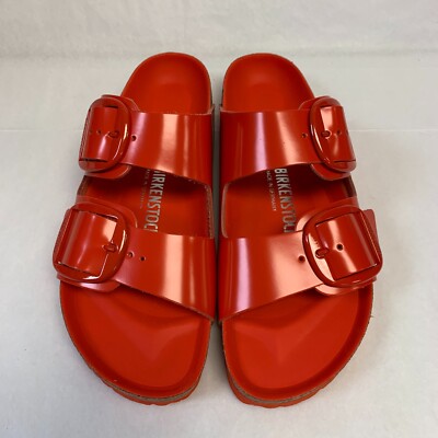 Birkenstock New w/ Box Arizona Big Buckle High Shine Tomato