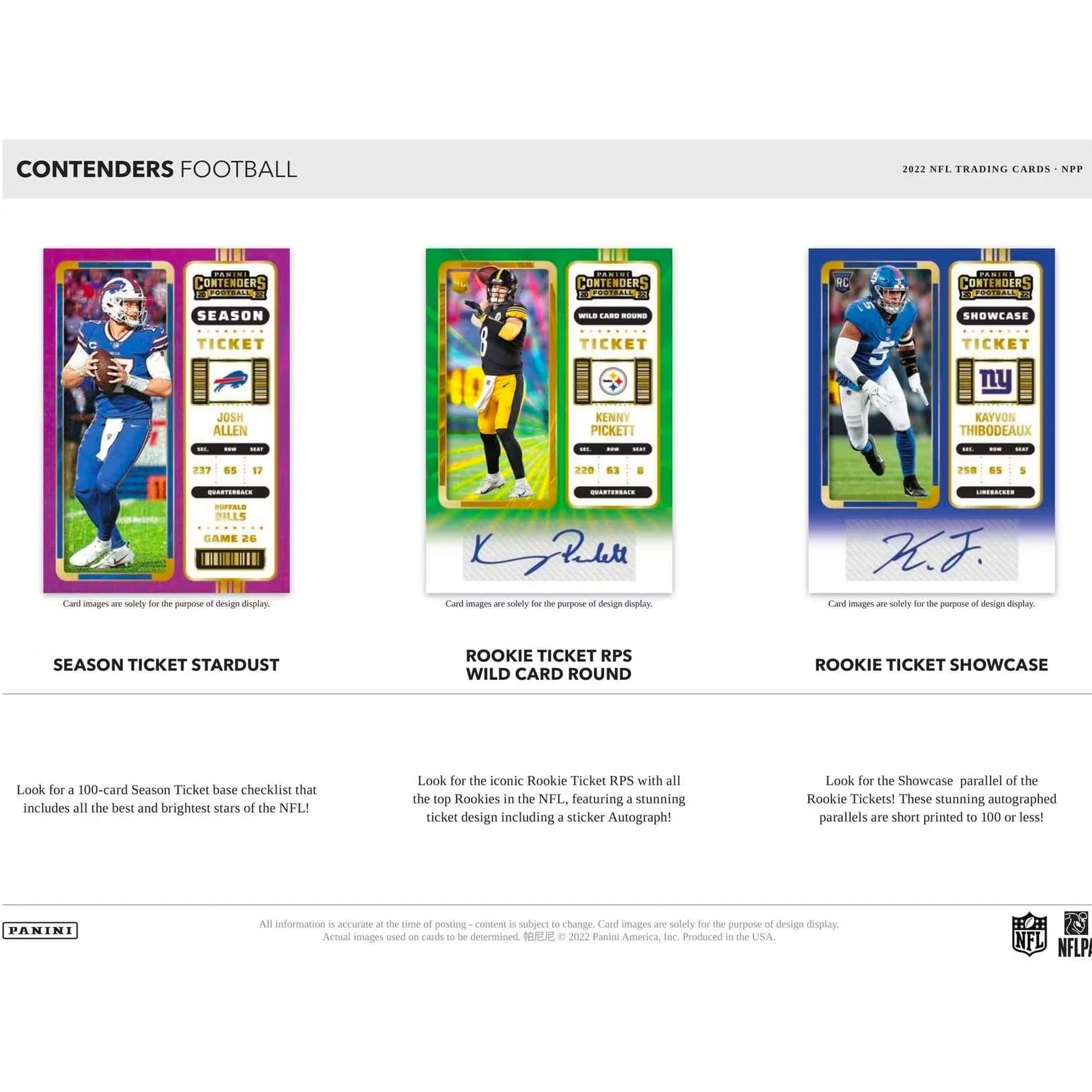 2022 Panini NFL Contenders Football Trading Card Value Fat Pack eBay