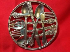 9" Tableware Decor TRIVET WALLHANGER HOTPAD footed