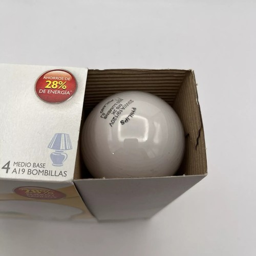 Philips Dimmable Bulbs Soft White A19 Medium Base 29W/40W 300 Lumens 4 Bulbs - Picture 4 of 4