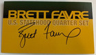 Brett Favre U.S Statehood 6 Quarter 24KT NFL Set Case w/2 Extra Rare Pres Coins  — photo 6
