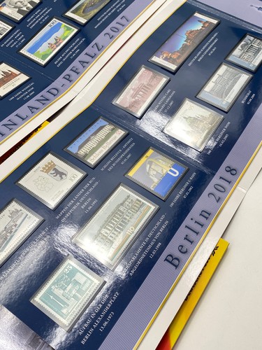 * 2 EURO MÜNZEN GEDENKSET 13 BUNDESLÄNDER MÜNZE BRIEFMARKEN 2006 - 2018 - Bild 16 von 19