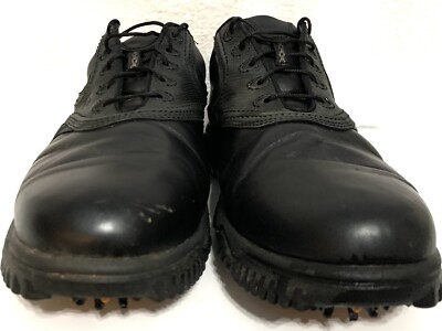 Footjoy Contour Series 54094 Black Leather Golf Cleats Men\'s Size 11.5 Footjoy Contour Series 54094 Black Leather Golf Cleats Men main image 4