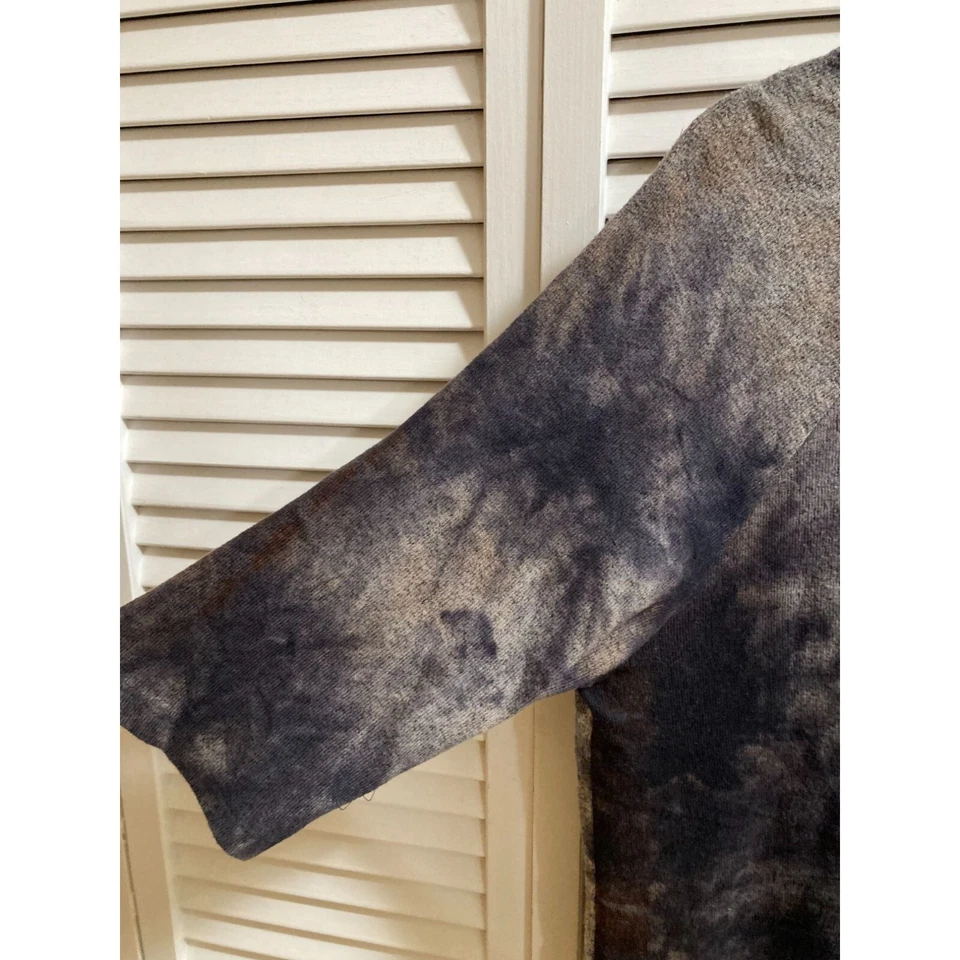 Top Pullover Coin 1804 Los Angeles Tonificado Tierra Tie Dye Capucha Cuello Talla L Foto 4 de 4