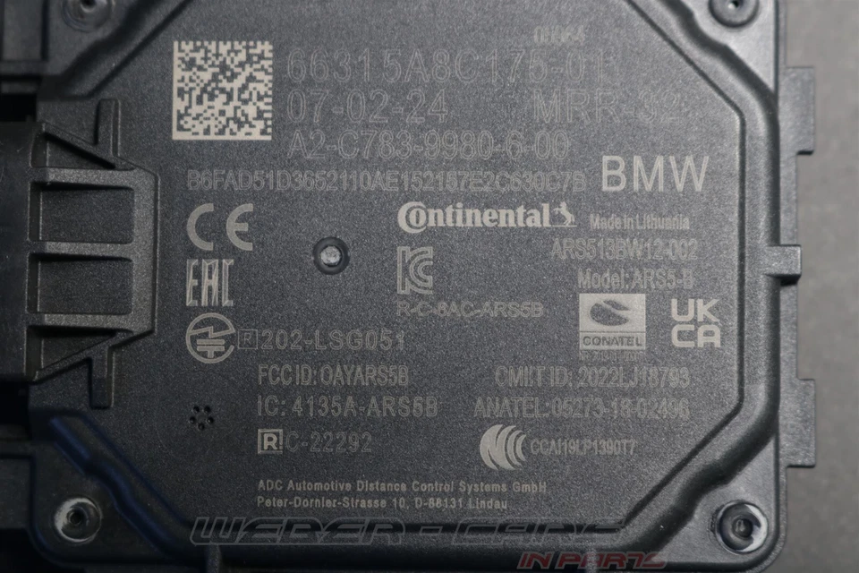 5A8C175 Sensor de Proximidad Frontal Delant. Frontradarsensor OEM BMW Ix I20 M60 - Imagen 2 de 4