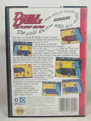 Double Dribble The Playoff Edition Case (SEGA Genesis) Authentic