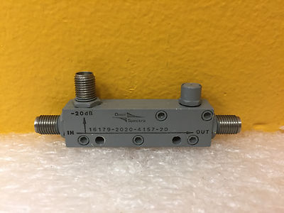 Omni-Spectra 16179-2020-4157-20, 1 to 2 GHz, 20 dB, SMA (F), Directional Coupler
