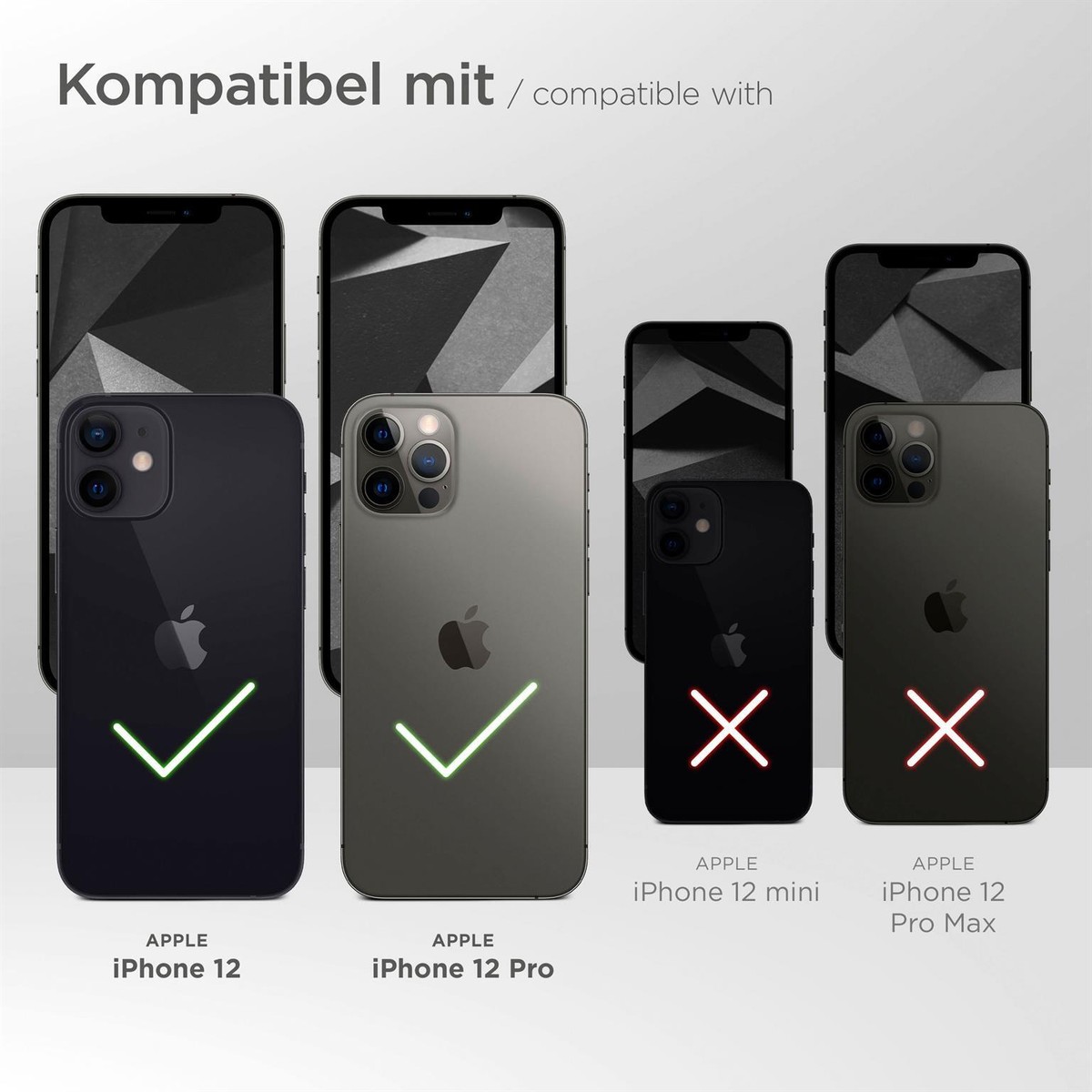 Moex Handyband Für IPhone 12/12 Pro – Abnehmbare Umhängekette Mit Karabiner, Stylisch & Praktisch