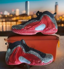 NIKE AIR FLIGHTPOSIT ‘EXSPOSED’ ZEBRA PRINT SILVER/UNVRSTY-RED/BLACK MENS 11.5