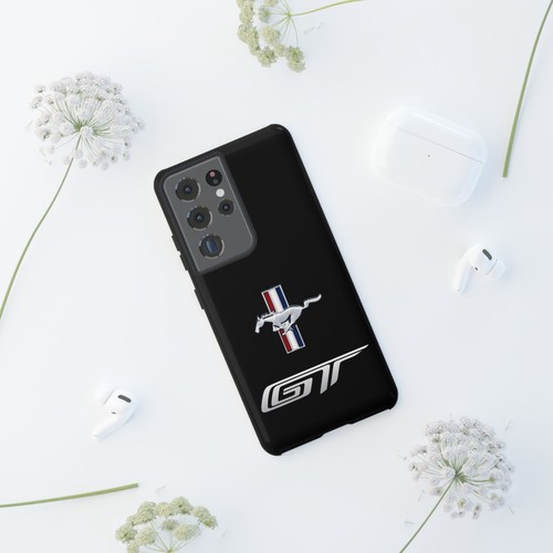 Black Tough Cases For iPhones, Samsung Galaxy Google Pixel Mustang GT Racing - Picture 200 of 210