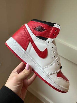 NIB Air Jordan 1 Retro High OG GS (575441-161 White/University Red
