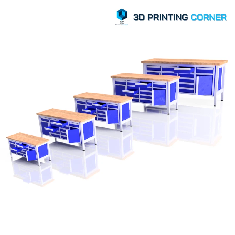 3D PRINTING CORNER Werkbank 1:24 1:32, 1:43 1:50 1:76 Maßstab, O, OO Stärke Miniatur Diorama Modell