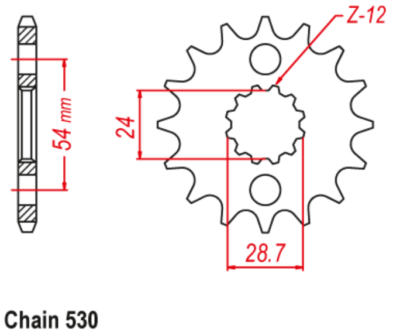 LOPOR 530-18T Motorcycle Front Sprocket For Kawasaki ZX-12R 00-05