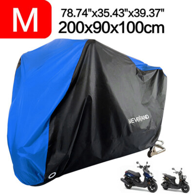 NEVERLAND 86.6in Motorradabdeckung Wasserdicht Ganzgarage Ourdoor Blau 190T