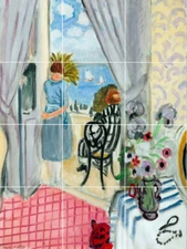 henri matisse les regates de nice ceramic tile mural backsplash