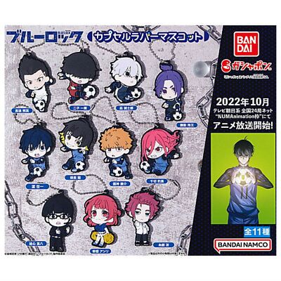 Bluelock capsule rubber mascot Capsule Toy 11 Types Full Comp Set Gacha Anime