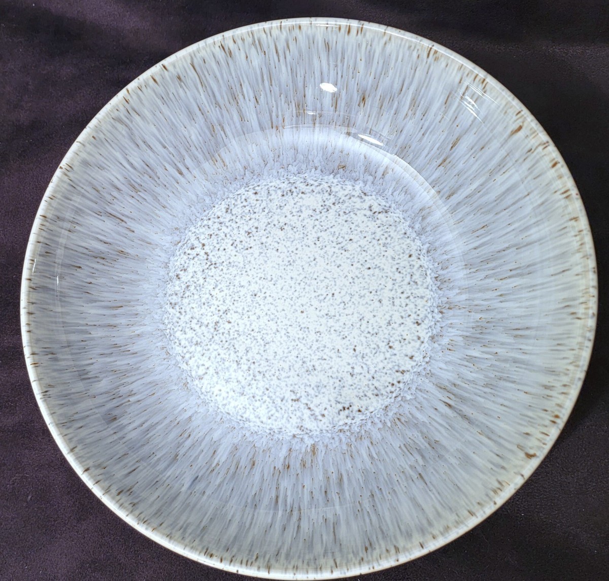Denby Halo Speckle Coupe Pasta Bowl 9” England Near Perfect Multiples  Available