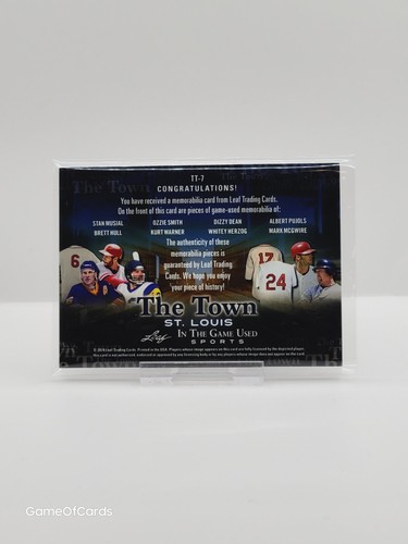 2024 Leaf In the Game Used KURT WARNER, STAN MUSIAL, BRETT HULL 8 Relics /30 - Picture 2 of 2
