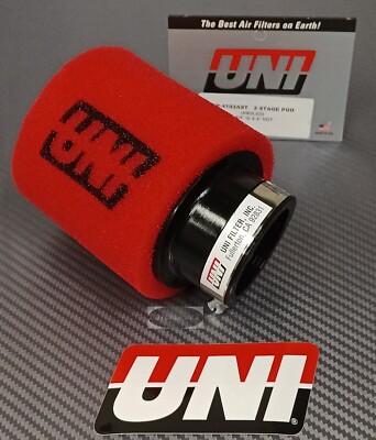 Uni Filter UP-4182AST 1-3/4'' 44mm Clamp On Dual Stage Angled Flange Filter 