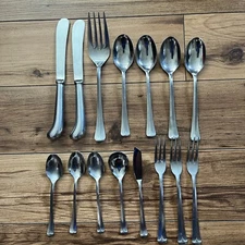 Set 15 Vintage EKCO Eterna "COLONIAL RICHMOND" Stainless Flatware Cutlery Mix