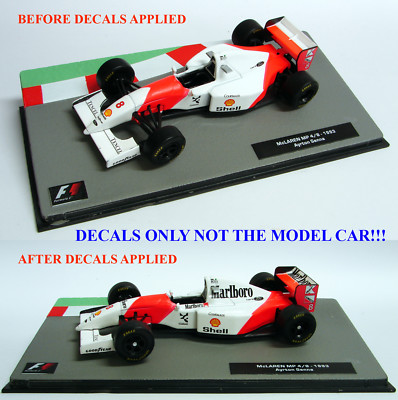 DECALS Ayrton Senna 1993 McLaren MP 4/8 1:43 Formula 1 Car