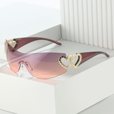 Fashion Oversized Sunglasses Women Luxury Trending Y2K Glasses Goggle XXL UV400