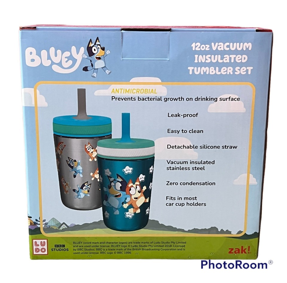 Disney BLUEY 2PK Vacuum Insulated 12oz Stainless Steel LEAKproof