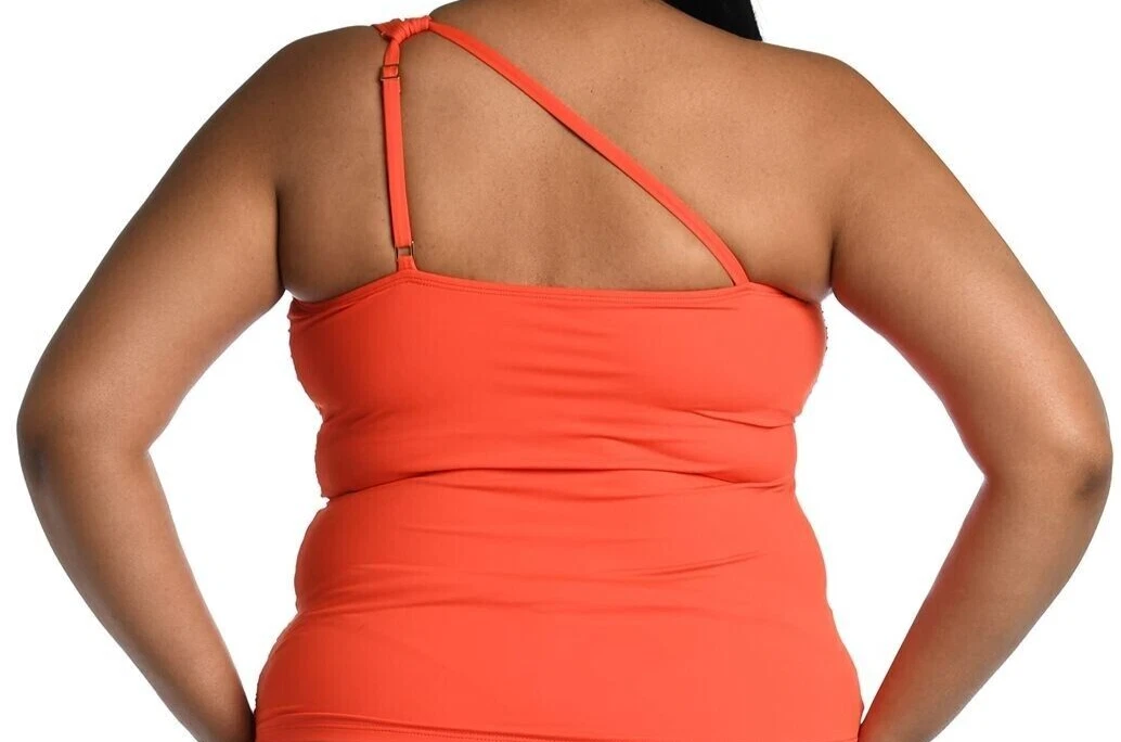 island goddess one shoulder keyhole tankini top