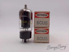2 Vintage Raytheon 6CU6/6BQ6GTB Beam Power Amplifier Tube Valve- BangyBang Tubes