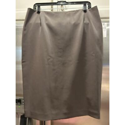 NWT $225 Tahari Brown Pencil Skirt Size 12