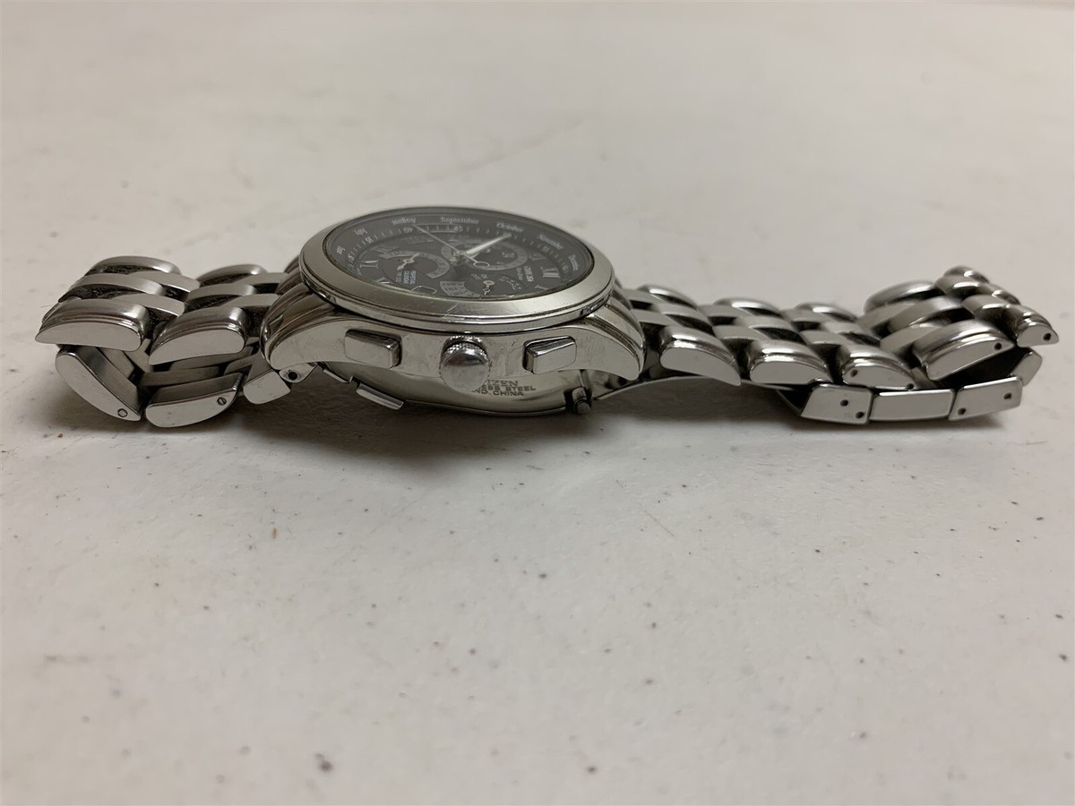 シチズン 時計 GN-4WS Citizen GN-4W-S Eco Drive Black/Gray Dial Stainless Steel