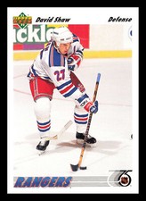 David Shaw #409 1991-92 Upper Deck New York Rangers