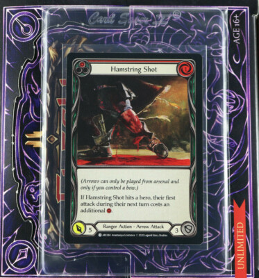Flesh And Blood Hamstring Shot (1) Rainbow Foil Unlimited ARC060 Arcane Rising