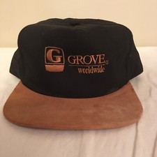 Vtg Grove Worldwide Embroidered Hat Cap USA Made K Products Free Shipping!