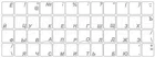 Russian Keyboard Stickers Transparent Matte Font Color WHITE Font Italic