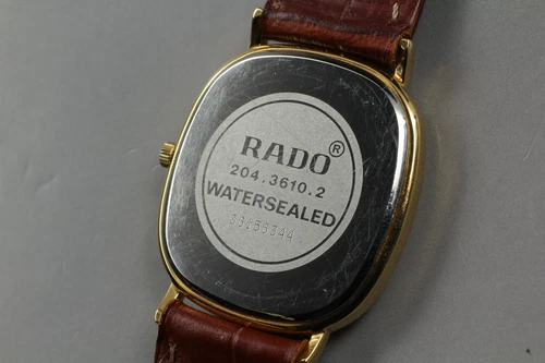 [N MINT] Vintage Rado 204.3610.2 Gold Dial Quartz Unisex Adults Watch From JAPAN - 画像6/10