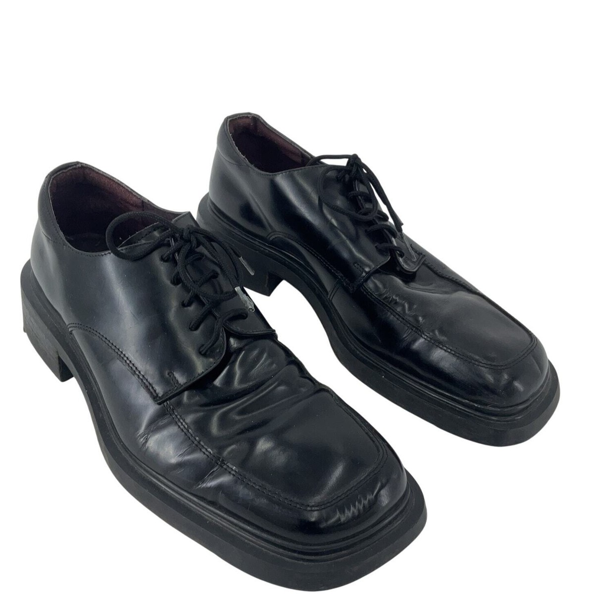 Square Toe Aldo Casual Dress Shoes Aldo Men's Black Leather Low