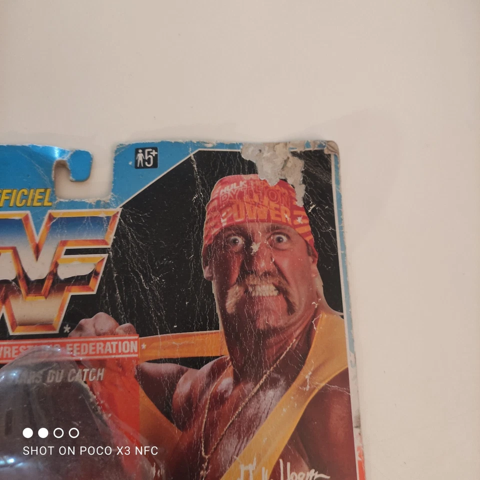 WWF Hasbro Official WWE 1991 Hulk Hogan Blue Card WORLD WRESTLING FEDERATIOn - Photo 3/4